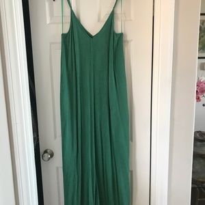 Love stitch emerald green dress S/M